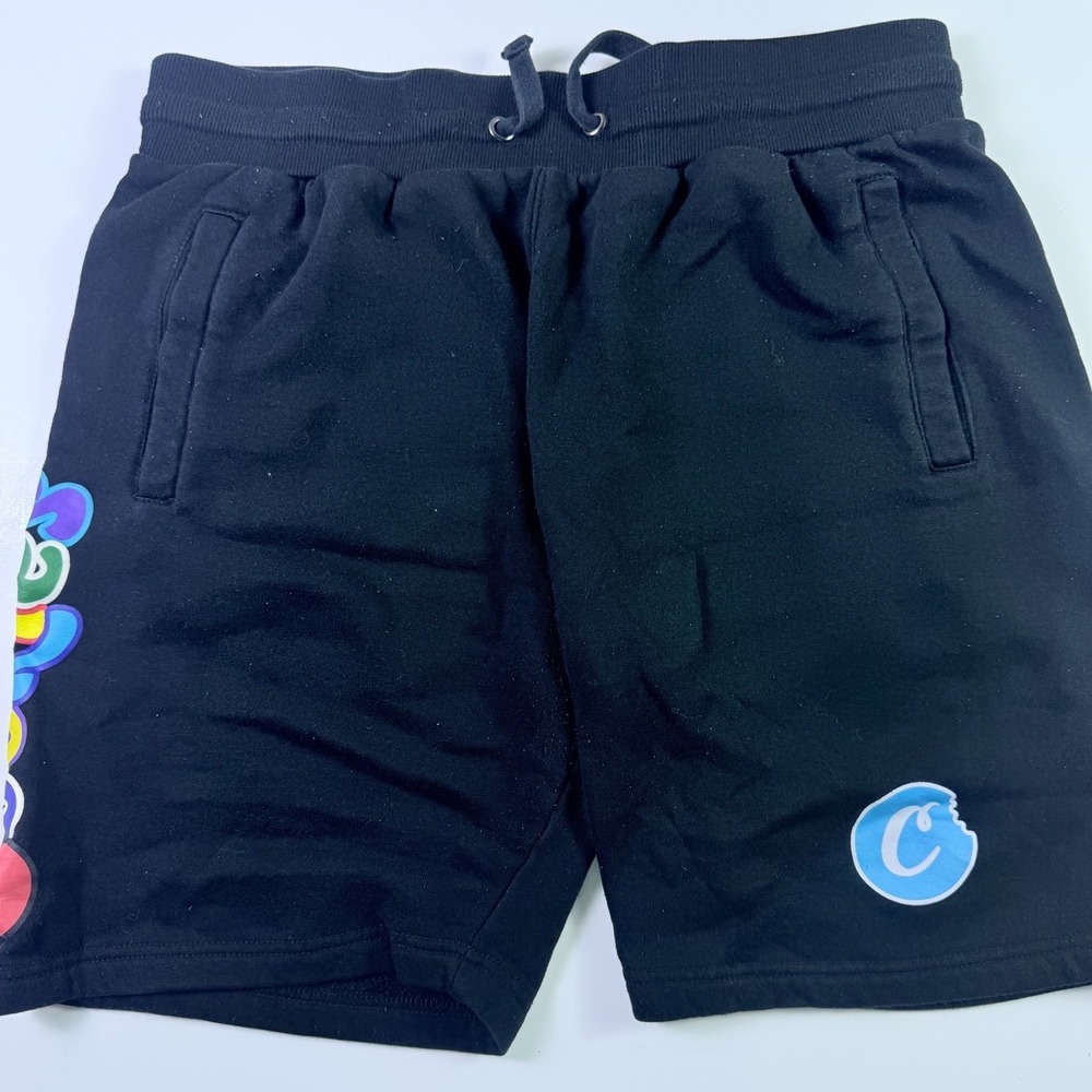 Cookies SF Mens Black Fleece Sweat Shorts Summer Preppy Beach Casual Size Large